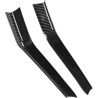 2 stuks Koolstofvezel Stijl Auto Waterbekerhouder Sierstrip Past voor Mercedes Benz GLE GLS ML GL W166 black