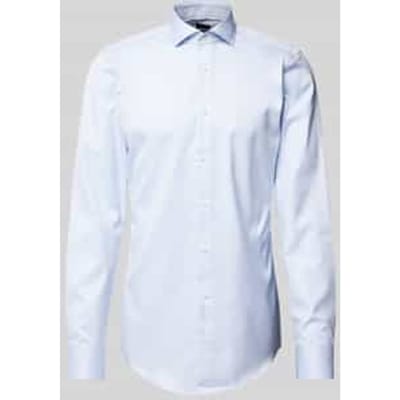 Slim fit zakelijk overhemd van twill