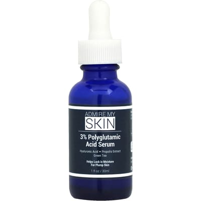 Bewonder Mijn Huid, 3% Polyglutaminezuur Serum, 1 fl oz (30 ml) blue