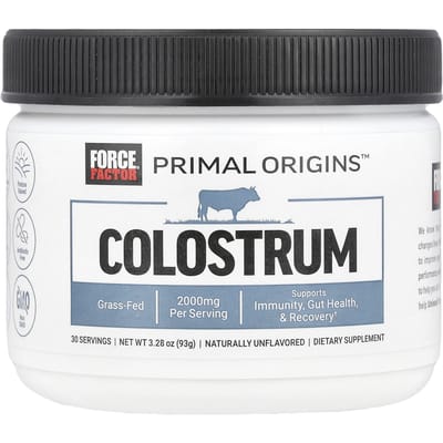 Force Factor, Primal Origins™, Colostrum, Non aromatisé, 3,28 oz (93 grammes)