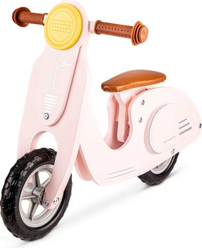New Classic Toys® Houten Loopfiets - Scooter - Roze - Zithoogte 33 centimeter