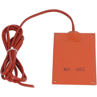 Siliconen Rubber Verwarmingskussen Verwarmingsmat Verwarmer 90x150mm AC 220V voor Elektrische Kast red