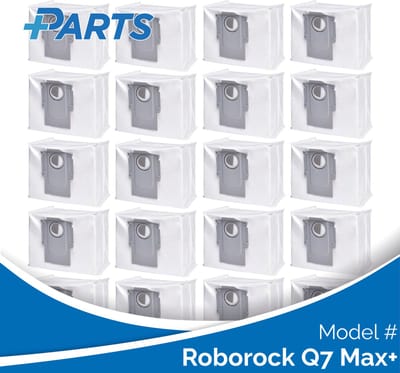 Roborock Q7 Max+ Stofzakken (20 Stuks, Plus.Parts® alternatief voor 8.02.0132)