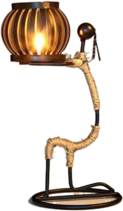 Kaarsenstandaard Figuur - Decoratieve Kandelaar - Romantisch Diner - Handgemaakt Metaal - 1200 Gram - A