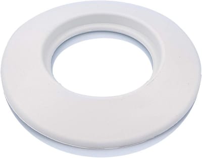 Witte EPDM-rubberen wandrozet 100 mm | Flexibele gatafdekrozet voor ketelbuizen, ovens en systemen | Hittebestendig en niet-vervormbaar