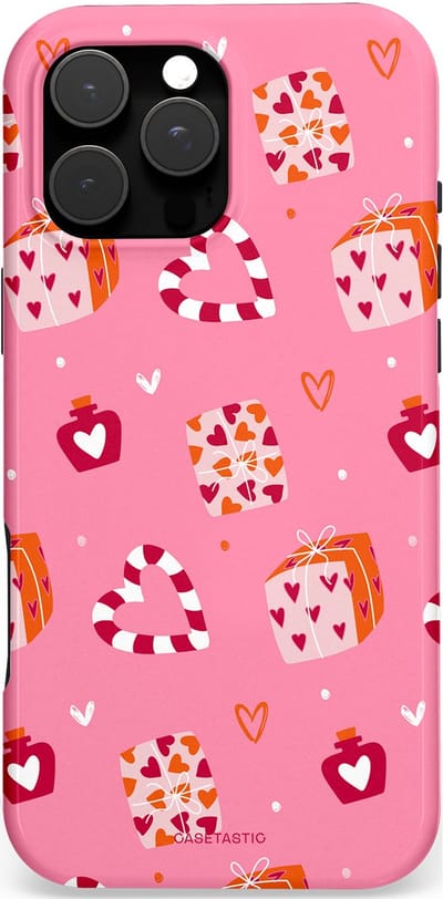 Casetastic hoesje geschikt voor Apple iPhone 16 Pro Max - MagSafe - Dubbellaagse bescherming - Zoete Liefde Roze - Fashion Case - Lichtroze Koraal