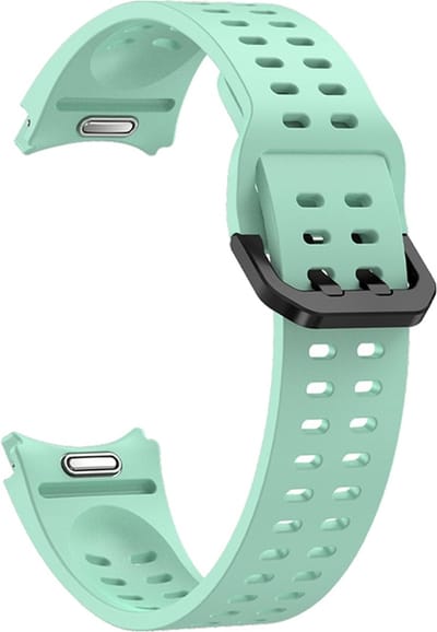 Siliconen bandje - geschikt voor Samsung Galaxy Watch 7 / Watch FE / Watch 6 / Watch 6 Classic - mintgroen