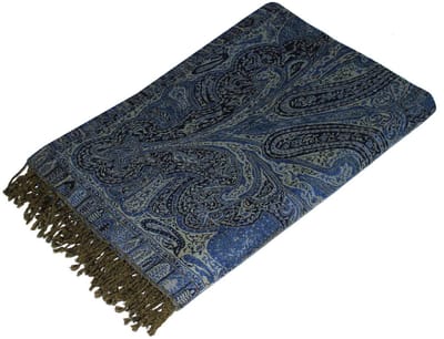Dailygoods- Wollen Deken Luxe - Jacquard Weefsel - Paisley Plaid - 100% Wol - 140 x 200 cm - Behaaglijk en Kleurrijk