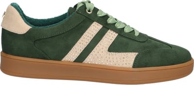 La Strada Sneaker Groen Beige Textiel - Damesschoenen - Maat - 38