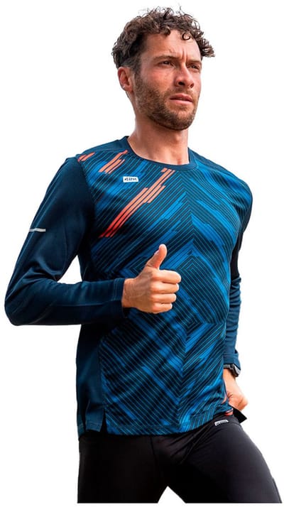 42k Running Vortex Winter T-shirt Met Lange Mouwen Blauw XS