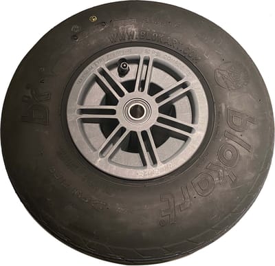 Blokart Rear Wheel Complete Composite (excluding stub axle) BWH2205 Zwart