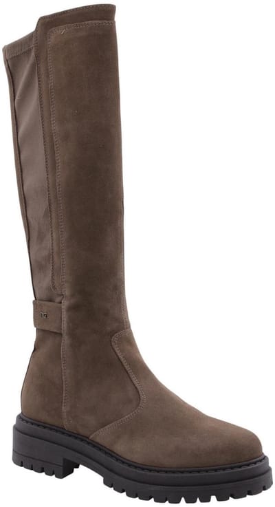 Nero Giardini - I514843D - Lange laarzenDames laarzen - Kleur: Taupe - Maat: 39
