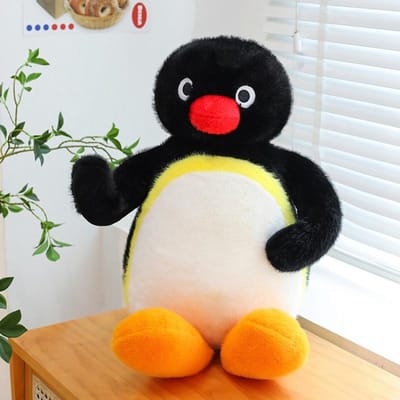 Schattig Groot formaat Pinguïn Beweegbare Gewrichten Pluche Speelgoed Pingu Kawaii Pinguïn Knuffelpop Cartoon Dier Schattig Huis Decoratie Kind Cadeau 40cm-45cm black