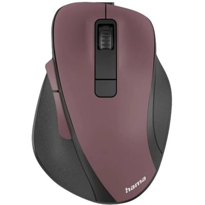 Hama Ergonomische muis Radiografisch Optisch Bordeaux 6 Toetsen 1600 dpi Ergonomisch, Oplaadbaar