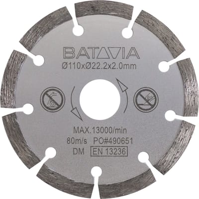 Batavia Zaagblad Diamant Ø 110mm - Geschikt voor voor Cirkelzaag