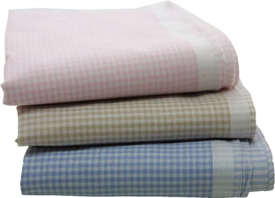 12 stuks - Dames zakdoeken Vintage Ruit - Katoenen en stoffen zakdoeken - 30 - Blauw
