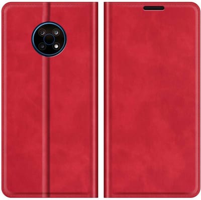Just in Case hoesje geschikt voor Nokia G50 - Hoesje met Pasjeshouder - Luxe Book Case - Rood