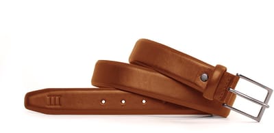 TRESANTI | ELIDORO | Gebombeerde leren riem | cognac | Size 95