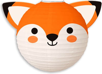 LUQ - Vos - Lampion - Sint Maarten - Lampionstokje - Zonder - Lichtje - Dieren - TrekLampion - Papier - Kind - 1 Stuk