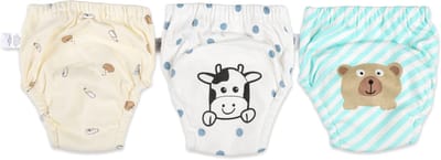 Bummy - Zindelijkheidsbroekjes - Oefenbroekjes zindelijkheid - 3 Stuks - Maat S (8-11kg) - Trainingsbroekjes - Wasbaar & Waterdicht - Zacht Premium Katoen - REACH-getest
