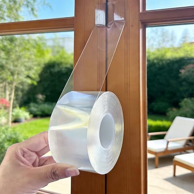 Duidelijke Zelfklevende Transparante Sealing Tape 5cm x 10m voor Raamafdichting, Weerbestendig en Isolerend voor Koude, Stof en Regen