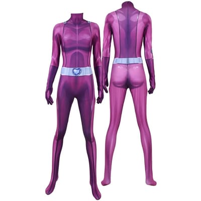Combinaison Cosplay Anime pour Adultes et Filles Clover Ewing Combinaisons, Costume d'Halloween Samantha Simpson Alexandra 120 blue