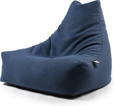 Extreme Lounging - b-bag mighty-b teddy - zitzak voor volwassenen - voor binnen - zacht & comfortabel - Navy