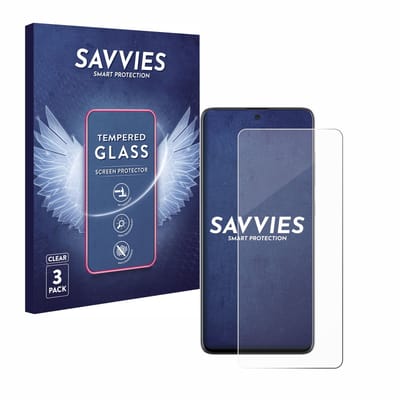 Savvies - Glas Screenprotector voor Samsung Galaxy A51 - Gehard Beschermglas 9H 3 Stuks