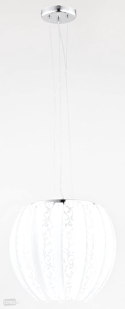 Hanglamp Medusa Bloem 1xE27 60W Wit Metaal Glas