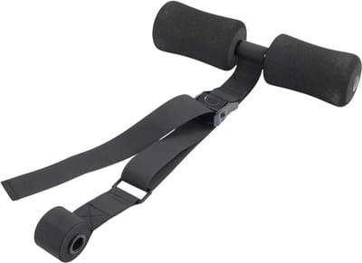 Nordic hamstring curl strap – draagbare hamstring trainer voor been-, buik- en rugtraining - fitness en krachttraining accessoire - Zwart