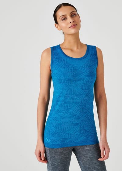 Damart - Damestanktop Dynamic Climatyl - Dames - Blauw - XS/S