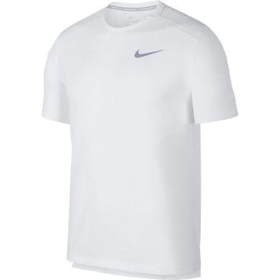 Nike Dri-Fit Miler Hardloop Sneldrogend T-shirt met Ronde Hals Heren Tops Wit AJ7566-100 XXL white