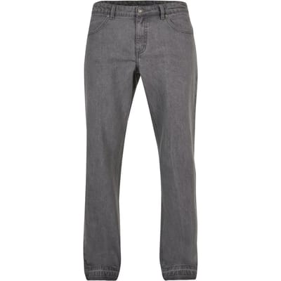 Urban Classics - Open Edge Loose Fit Broek rechte pijpen - Taille, 30 inch - Grijs
