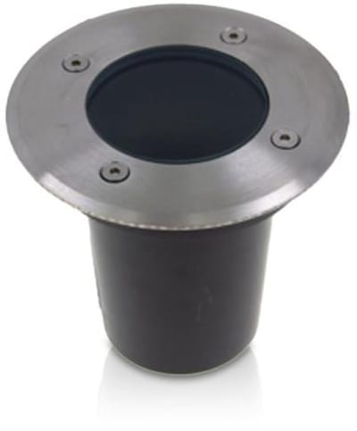 Grondinbouwspot voor 1x GU10 lamp - IP65 - Met kabel - Zwart - Tuinspot