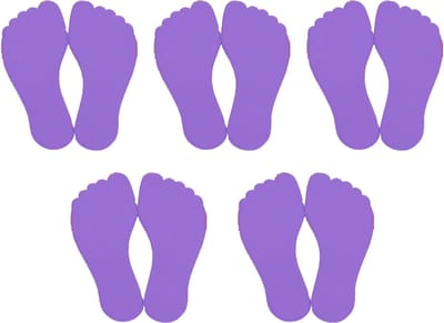 MDsport - Markeervoeten - 5 paar voetjes - Vloermarkering - Set van 5 - Paars