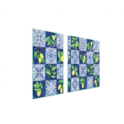 TMK ArtDeko - Beschermplaat voor Fornuis - Mozaïek - 90x52 cm - Gehard Glas