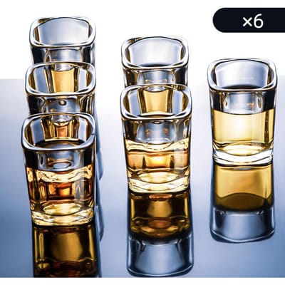SGlas Set Witte Wijnglas Bekerhouder Drinkware Set Spiritusglas Bar KTV Wijnglashouder Glazen Beker Opbergrek 70ml gray