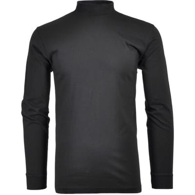 Ragman Long Sleeve Turtle T-Shirt Single Jersey Quality Zwart / male