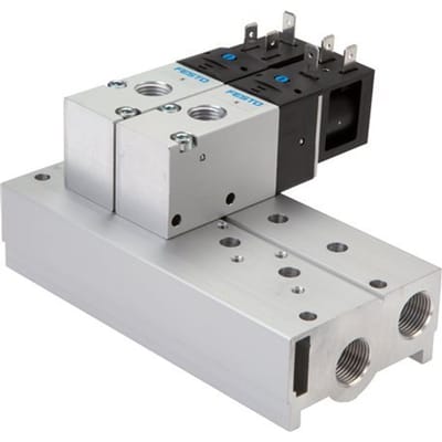 4xG3/8'' Manifold 8-Stations Festo 8026303 VABM-B10-25S-G38-8-P3