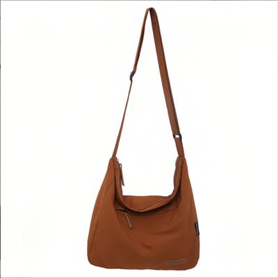Heren Messenger Bag - Lichtgewicht crossbodytas met hoge capaciteit en verstelbare schouderband voor collegecampussen, alledaags-tan brown