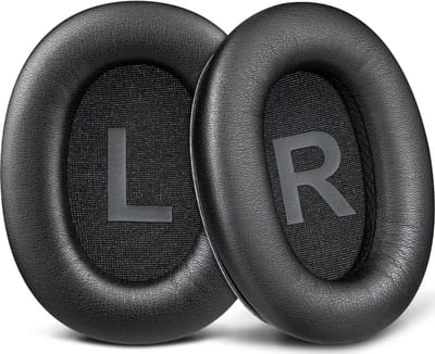 Dailygoods - SOULWIT Vervangende Oorkussens voor Mpow H12 ANC (Passen niet op H12 IPO) / H10 / RCA H033C Ruisonderdrukkende Hoofdtelefoons, Earpads Cushions met Geluidsisolerend Schuim, Zachter Proteïneleer