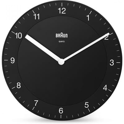 Braun BC06B - Wandklok - Analoog - Zwart