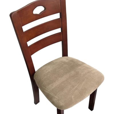 1 Pièce Housse de Siège de Chaise de Salle à Manger Amovible Tissu Velours Housse Élastique pour Coussin de Siège de Chaise pour Salle à Manger Cuisine pour la Maison 1 Piece beige
