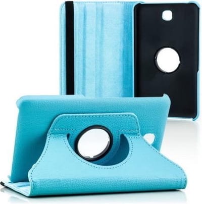 Geschikt voor Samsung Galaxy Tab E 9.6 inch 360° draaibare hoesje Turquoise