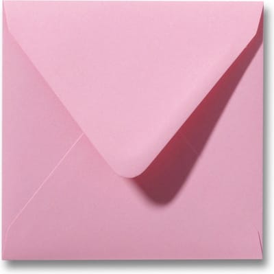 Envelop 14 X 14 Donkerroze, 100 stuks