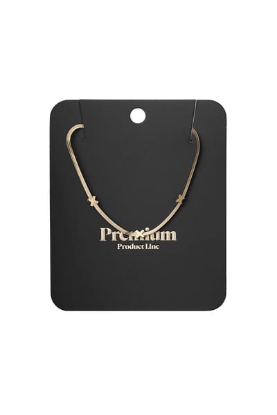 Triple x amsterdam ketting - zilveren kleur