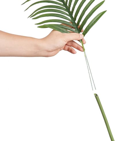 Kunstmatige Goudfruitpalm 1030x1030x1981mm Kunstplant PE Kunstplanten Plastic Planten in Pot Geurloos Waterdicht Ideaal voor het decoreren van Slaapkamer Studeer Woonkamer