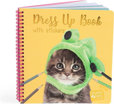 Studio Pets® Kleurboek en Dress Up Book with Stickers - Katten Editie