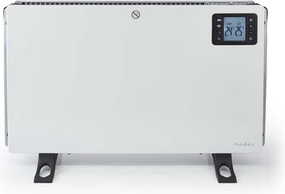 Nedis SmartLife Elektrische Convectorkachel - 2000 W - 3 Warmtestanden - Afstandsbediening - Regelbare Thermostaat - Verwarming - Wit