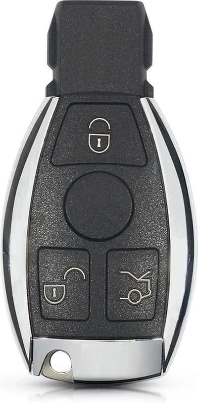 XEOD Autosleutelbehuizing - sleutelbehuizing auto - sleutel - Autosleutel / Geschikt voor: Mercedes 3 Knops smart sleutel
